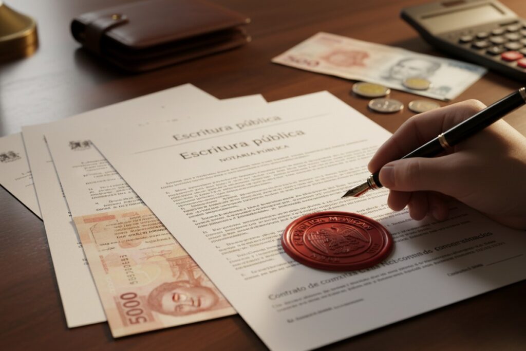 Guía de gastos notariales y escrituración en México